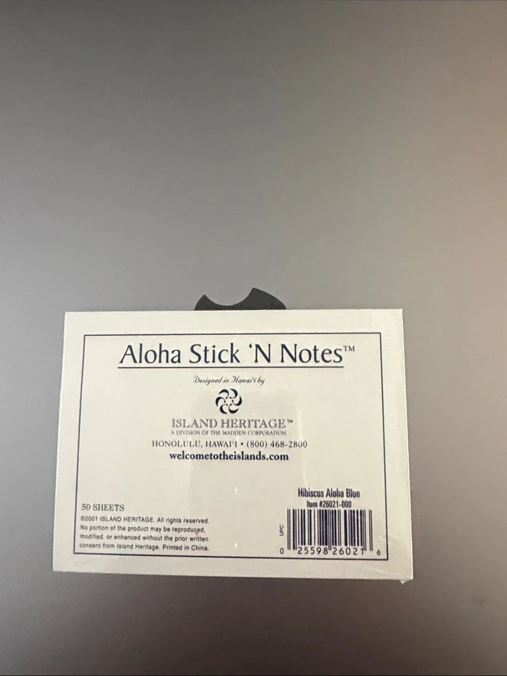 Hawaiian Floral Sticky Note & Tab Set - Blue, Pink, White